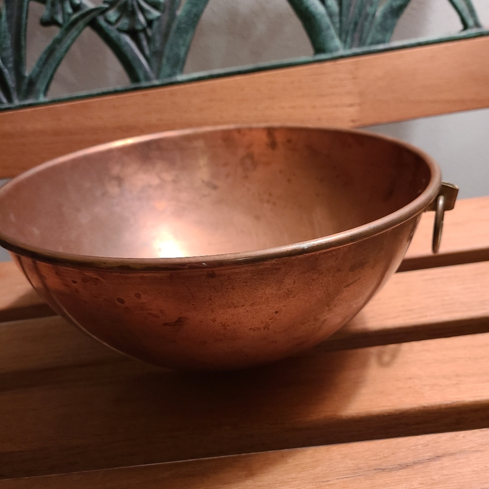 Vintage Copper Professional Mixing Bowl 10.5" x 6" - Picture 6 of 8